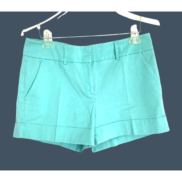 7TH AVENUE- WOMENS TEAL POCKETS SHORTS SIZE 10 - Picture 1 of 7